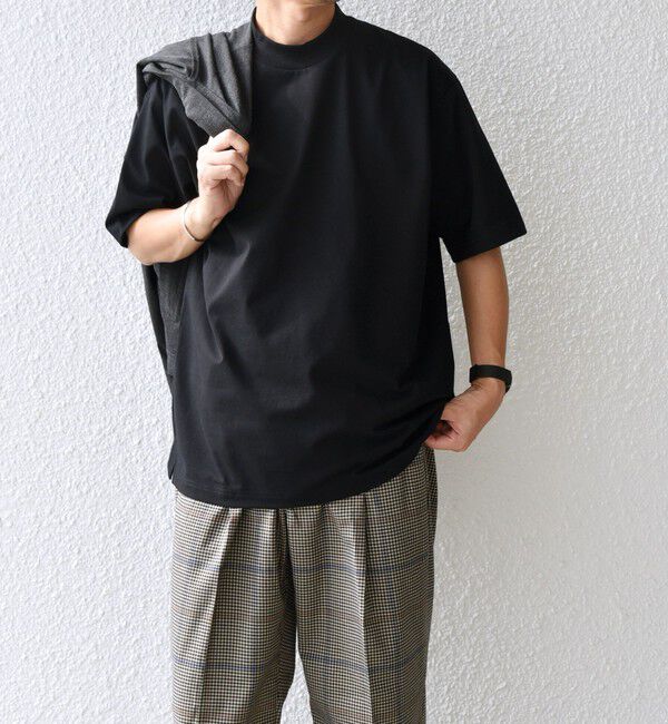 SHIPS any「SHIPS any:〈接触冷感/遮熱/UVカット機能等〉サマーファンクション モックネック Tシャツ 26SS◇」|Tシャツ・カットソー|