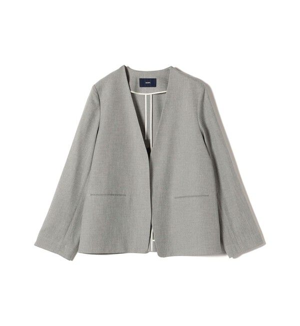 SHIPS for women「〈接触冷感/手洗い可能〉トリアセテート混 ノーラペル ジャケット（セットアップ対応）◇」|その他|