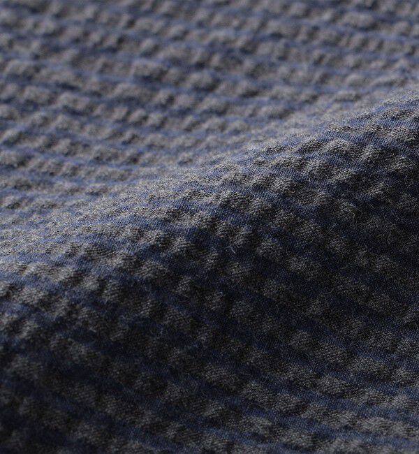 SHIPS「SHIPS: シアサッカー プルオーバー バンドカラー ショートスリーブ シャツ」|シャツ・ブラウス|