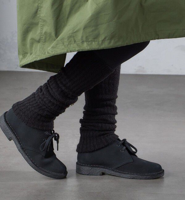 SHIPS for women「リブ レッグ ウォーマー」|レッグウォーマー|ブラック