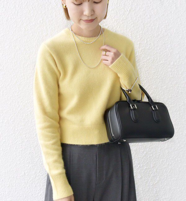 SHIPS for women「【WEB限定】〈手洗い可能〉布帛 襟付き ニット プルオーバー」|ニット・セーター|