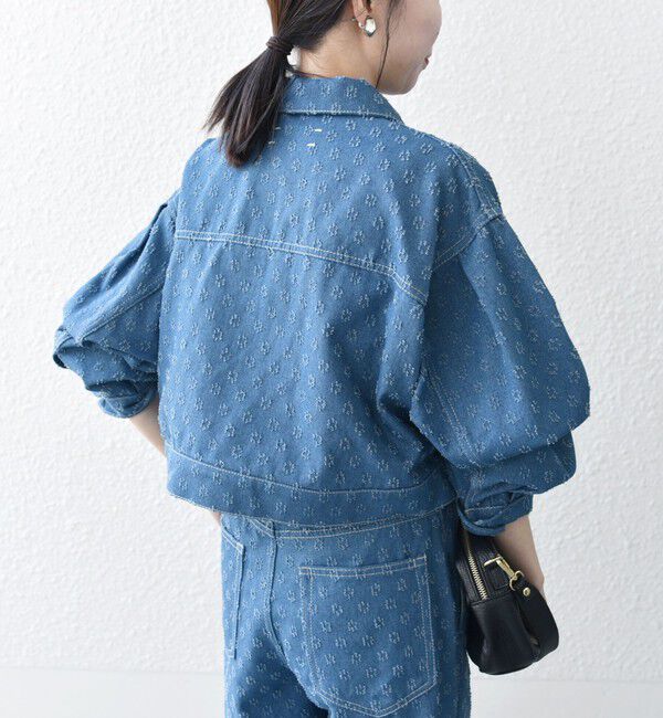 SHIPS any「bon_meur:〈洗濯機可能〉クラッシュ デニム ショート ジャケット」|デニムジャケット|