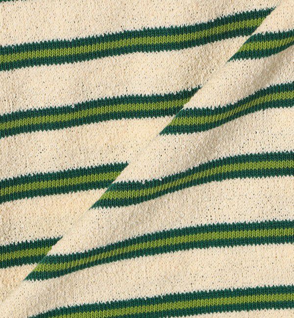 SHIPS any「SHIPS any:〈洗濯機可能〉パイル ボーダー ノースリーブ TEE」|タンクトップ|