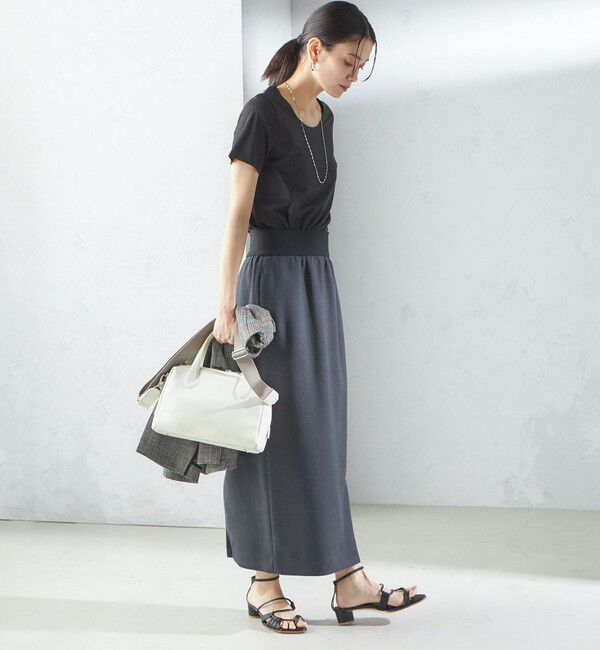 SHIPS for women「〈手洗い可能〉SORONA(R) クルーネック TEE」|Tシャツ・カットソー|