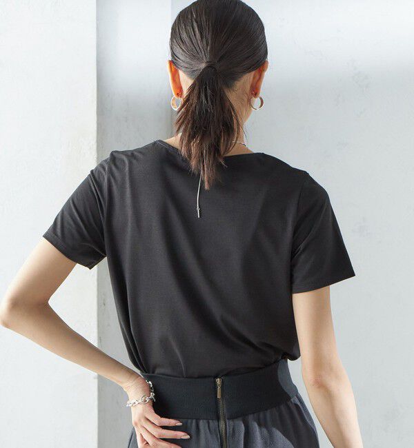 SHIPS for women「〈手洗い可能〉SORONA(R) クルーネック TEE」|Tシャツ・カットソー|