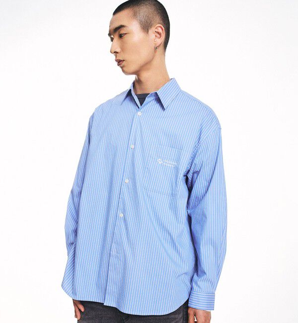 SHIPS「City Ambient Products: レギュラーカラー ブロード オーバー シャツ (長袖)」|シャツ・ブラウス|