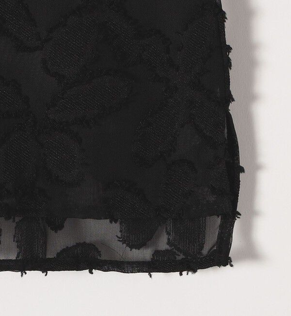 SHIPS any「SHIPS any:〈手洗い可能〉シアー フラワー ジャカード ボウタイ フレンチ ブラウス」|シャツ・ブラウス|