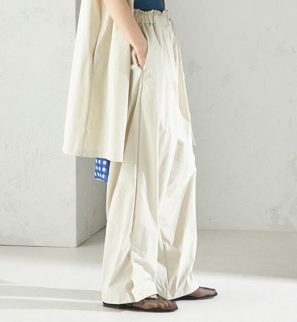 SHIPS for women「maroba:＜手洗い可能＞ドロスト ラッシュ パンツ」|その他|