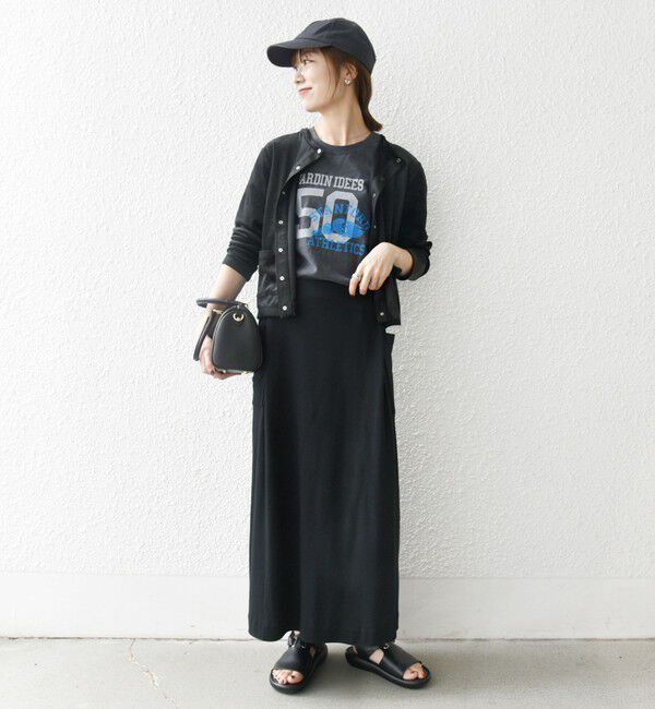 SHIPS any「SHIPS any:〈洗濯機可能〉ポリエステル ベロア コンパクト スナップ カーディガン」|カーディガン|