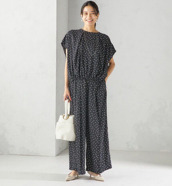 SHIPS for women「〈手洗い可能/接触冷感〉アムンゼン ドット ドルマン ブラウス」|シャツ・ブラウス|