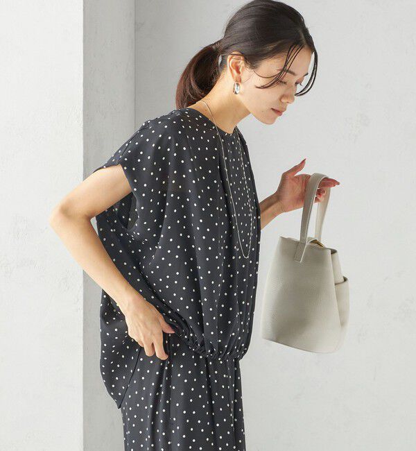 SHIPS for women「〈手洗い可能/接触冷感〉アムンゼン ドット ドルマン ブラウス」|シャツ・ブラウス|