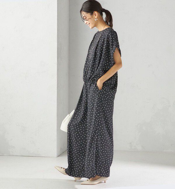 SHIPS for women「〈手洗い可能/接触冷感〉アムンゼン ドット ドルマン ブラウス」|シャツ・ブラウス|