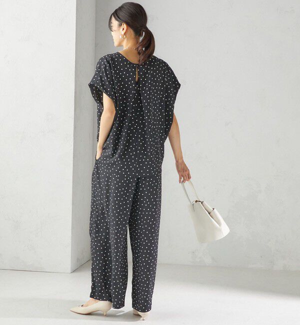 SHIPS for women「〈手洗い可能/接触冷感〉アムンゼン ドット ドルマン ブラウス」|シャツ・ブラウス|