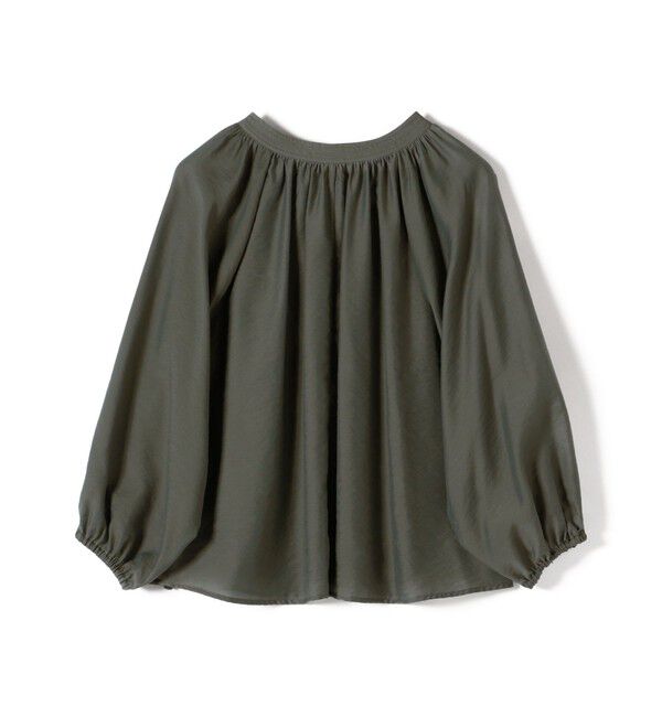 SHIPS for women「〈手洗い可能〉シアー タンブラー デザイン ギャザー ブラウス」|シャツ・ブラウス|