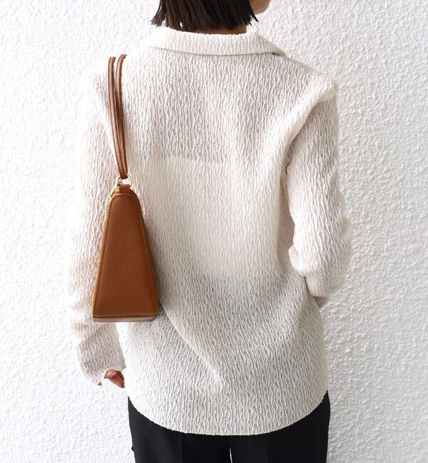 SHIPS for women「【WEB限定】〈手洗い可能〉ランダムブルーゼ シャツ カーディガン」|カーディガン|