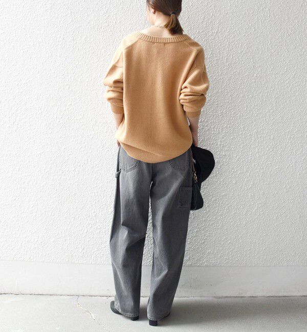 SHIPS any「SHIPS any:〈手洗い可能〉AQUA カシミヤ ミックス スキッパー カーディガン」|カーディガン|