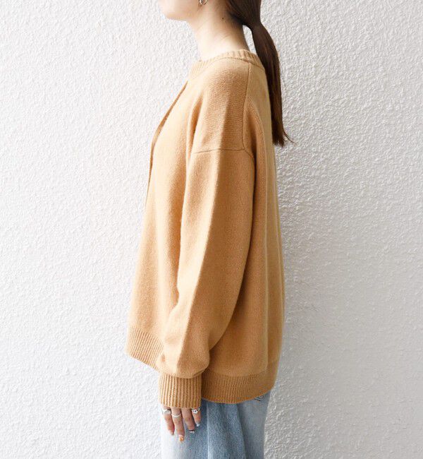 SHIPS any「SHIPS any:〈手洗い可能〉AQUA カシミヤ ミックス スキッパー カーディガン」|カーディガン|