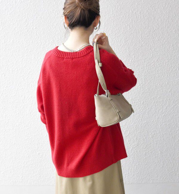 SHIPS any「SHIPS any:〈手洗い可能〉AQUA カシミヤ ミックス スキッパー カーディガン」|カーディガン|