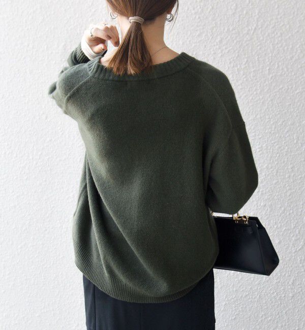 SHIPS any「SHIPS any:〈手洗い可能〉AQUA カシミヤ ミックス スキッパー カーディガン」|カーディガン|