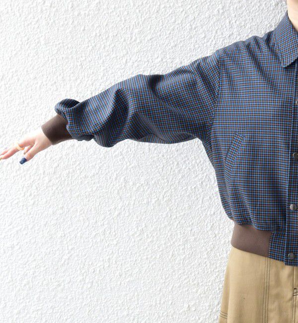 SHIPS any「SHIPS any: ガンクラブ チェック ハンティング ブルゾン」|ブルゾン・スタジャン|