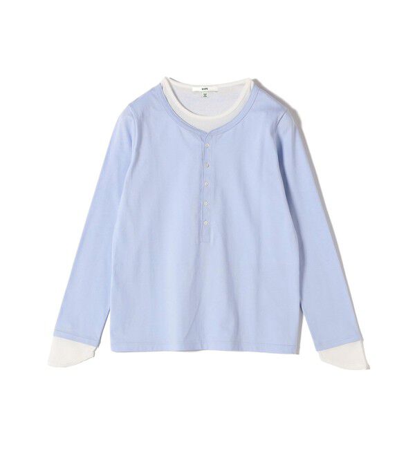 SHIPS for women「レイヤード ライク ヘンリーネック プルオーバー」|Tシャツ・カットソー|