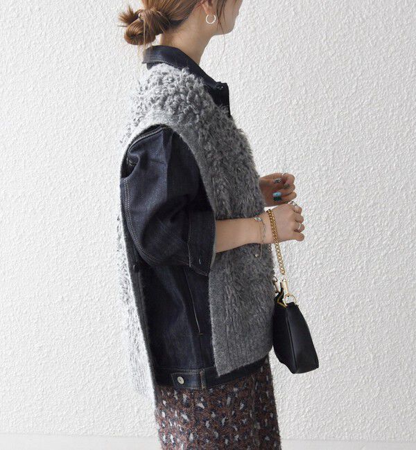 SHIPS any「SHIPS any: ループ ニット Vネック ベスト」|ベスト・ジレ|