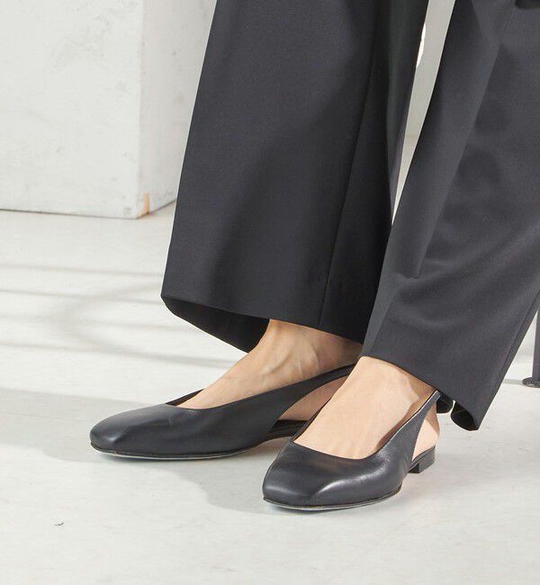 SHIPS for women「Manovie Toscane: スクエア スリング バック」|パンプス|