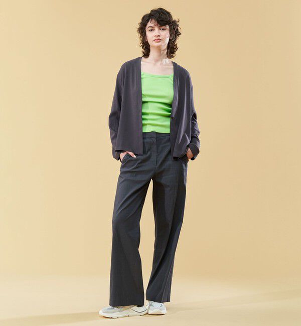 DES PRES「リネンナイロンストレッチ セミワイドパンツ」|その他|