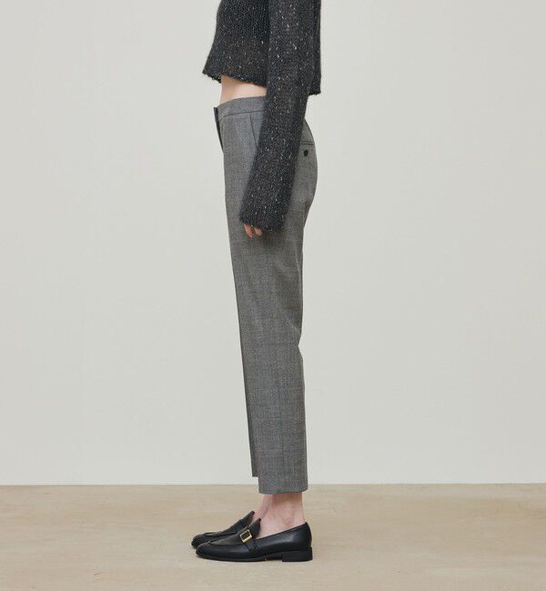 DES PRES「フランネルウールストレッチ シガレットパンツ」|スラックス|