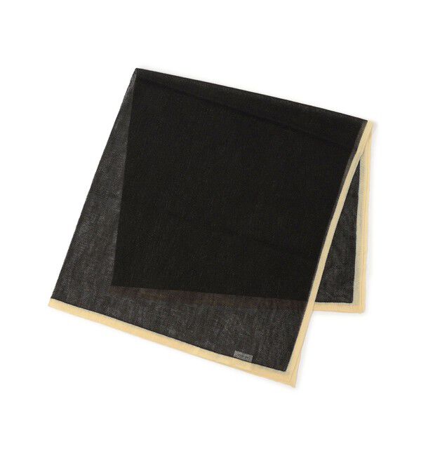 TOMORROWLAND GOODS「ASAUCE MELER ラミーニットトリミングストール」|バンダナ・スカーフ|18 ブラック系