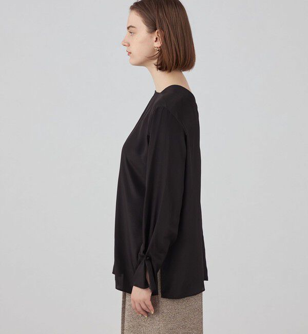 Ballsey「Cherie スクエア＆Vネックフロンタブルブラウス」|シャツ・ブラウス|