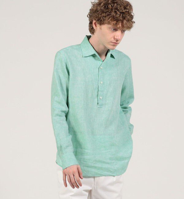 TOMORROWLAND BUYING WEAR「Maria Santangelo リネン ワンピースカラー プルオーバーシャツ」|シャツ・ブラウス|