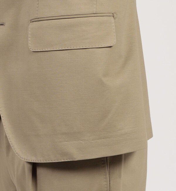 TOMORROWLAND MENS「コットンポリエステル ストレッチツイル シングルブレステッド2Bジャケット」|テーラードジャケット|