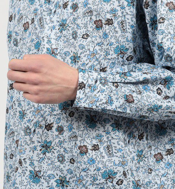 TOMORROWLAND MENS「コットンシルク フラワープリント プルオーバーシャツ」|シャツ・ブラウス|