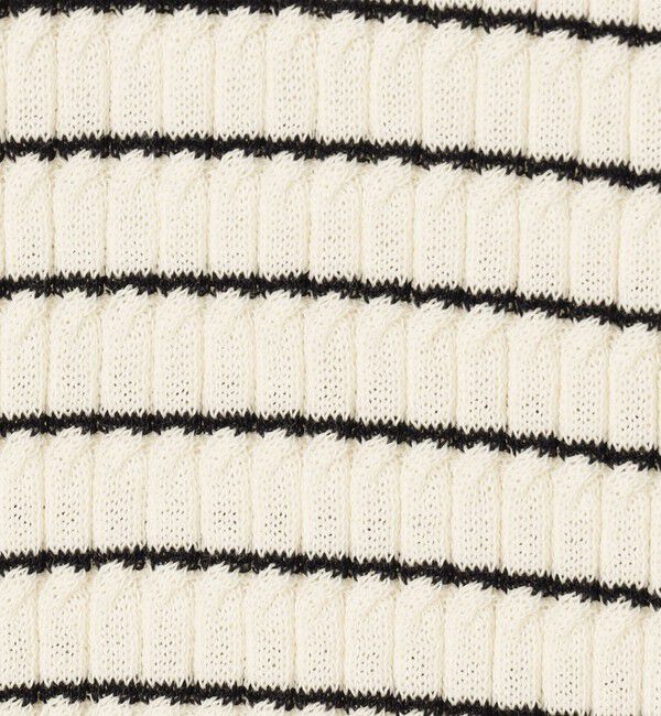 MACPHEE「コットンナイロンケーブル ポロプルオーバー」|ニット・セーター|