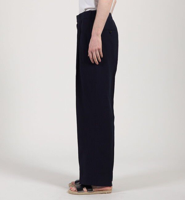 TOMORROWLAND MENS「セルロースリネン 1プリーツバレル イージーパンツ」|その他|