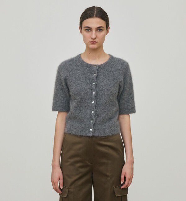 DES PRES「フォックスカシミヤ ハーフスリーブカーディガン」|カーディガン|