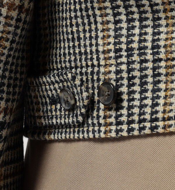 TOMORROWLAND BUYING WEAR「【別注】CARUSO ウールグレンチェック ショートブルゾン」|ブルゾン・スタジャン|