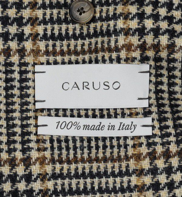 TOMORROWLAND BUYING WEAR「【別注】CARUSO ウールグレンチェック ショートブルゾン」|ブルゾン・スタジャン|