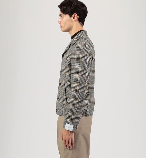 TOMORROWLAND BUYING WEAR「【別注】CARUSO ウールグレンチェック ショートブルゾン」|ブルゾン・スタジャン|