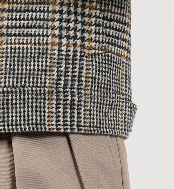 TOMORROWLAND BUYING WEAR「【別注】CARUSO ウールグレンチェック ショートブルゾン」|ブルゾン・スタジャン|