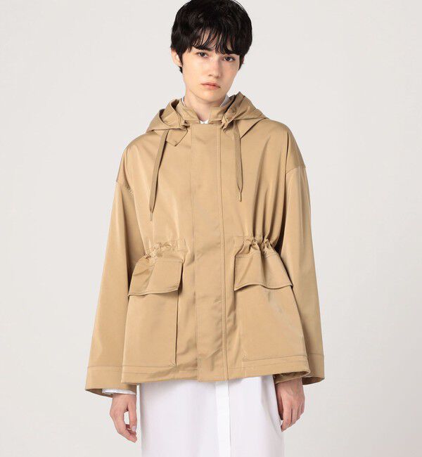 MACPHEE「ダブルサテン フーディーブルゾン」|ブルゾン・スタジャン|