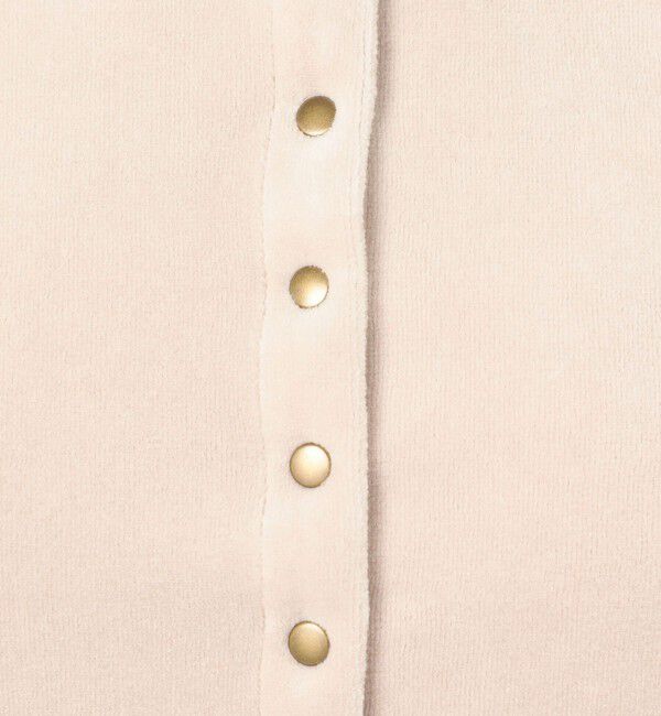 BACCA「ヘビーベロア ショートカーディガン」|カーディガン|