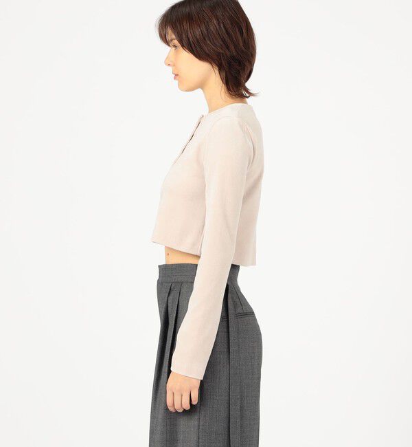 BACCA「ヘビーベロア ショートカーディガン」|カーディガン|