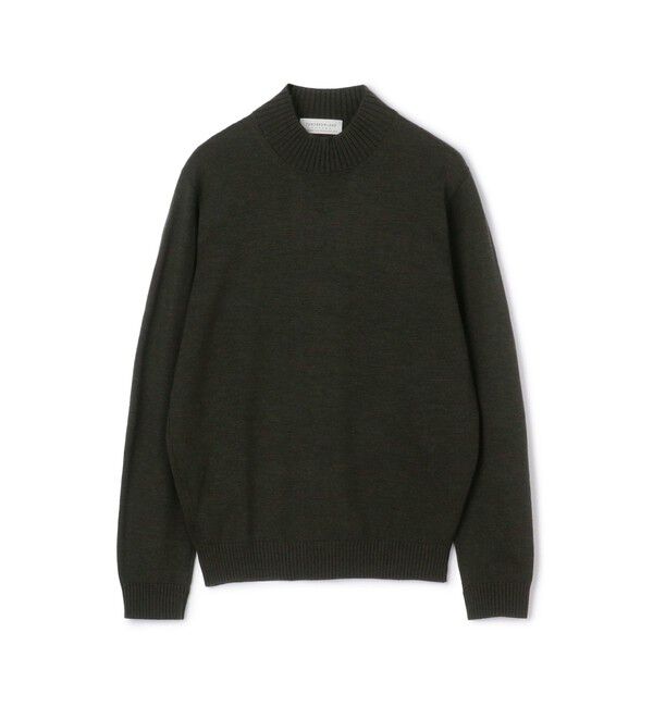 TOMORROWLAND MENS「TOMORROWLAND tricot メリノベーシック モックネックプルオーバー」|ニット・セーター|57 カーキ