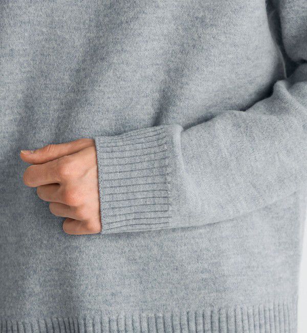 Edition「スラブ縮絨 Vネックプルオーバー」|ニット・セーター|