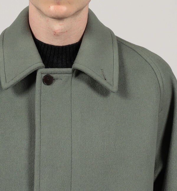 TOMORROWLAND MENS「SUPER120&rsquo;Sウール ショートベロア バルカラーコート」|ステンカラーコート|