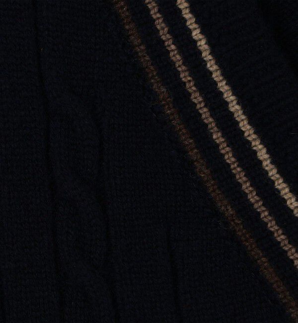 TOMORROWLAND MENS「【別注】RICHMOND KNITWEAR ウールケーブル Vネックベスト」|ニット・セーター|