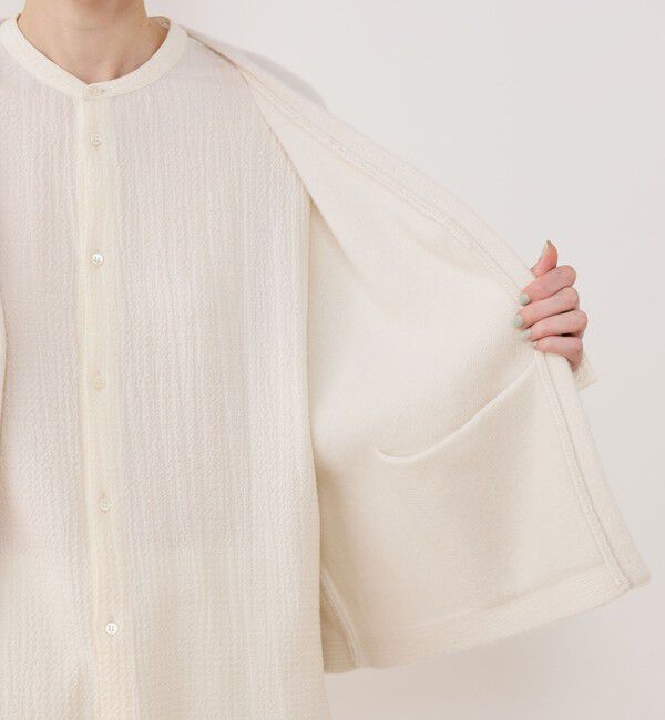 GALERIE VIE「オーストラリアンラムズウール キモノスリーブジャケット」|カーディガン|