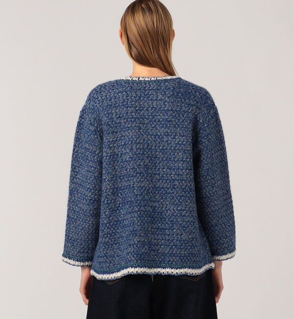 MACPHEE「ラメツイードニット 4ポケットカーディガン」|カーディガン|